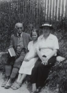 Ernst Neisser z żoną Margharete i córką.