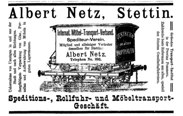 Reklama prasowa firmy Albert Netz