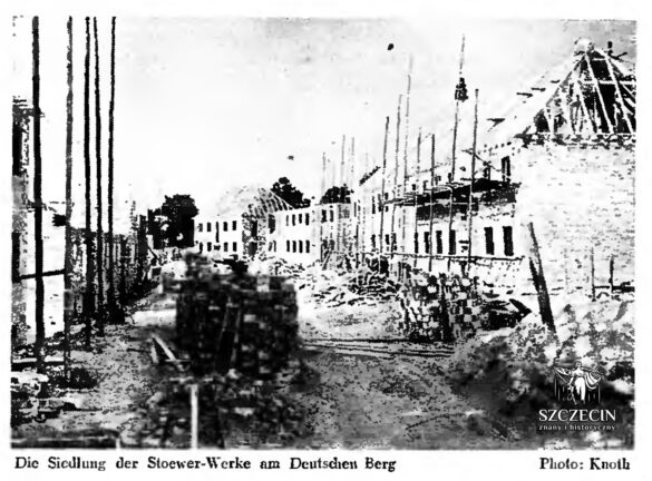 Dawna Immelmannstraße w trakcie budowy domów i osiedla
