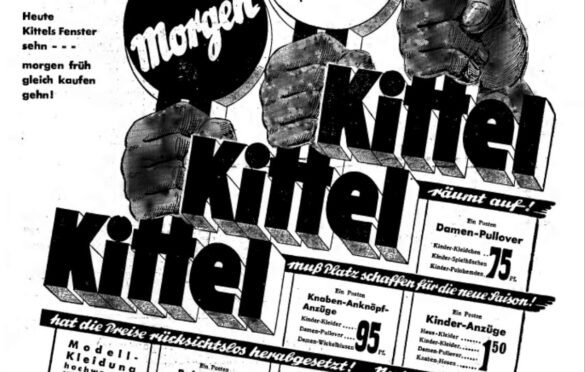 Prasowa reklama oferty sklepu Kittel