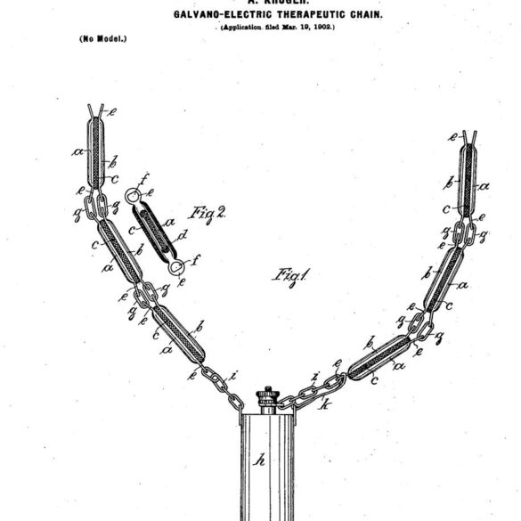 Patent z dokumentacji amerykańskiej, który złożył August Krüger