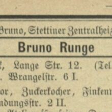 Bruno Runge w 1910 roku