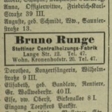 Bruno Runge w 1925 roku