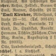 Rodzina Kircher w księdze z 1935 roku