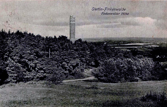 Wieża Baresela w dawnej pocztówce