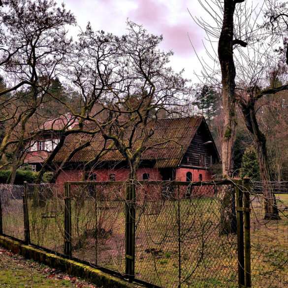 Dawna osada Hammelstall, a dzisiaj Gajówka Owczary na północ od Głębokiego