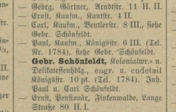 Bracia Schönfeldt w 1910
