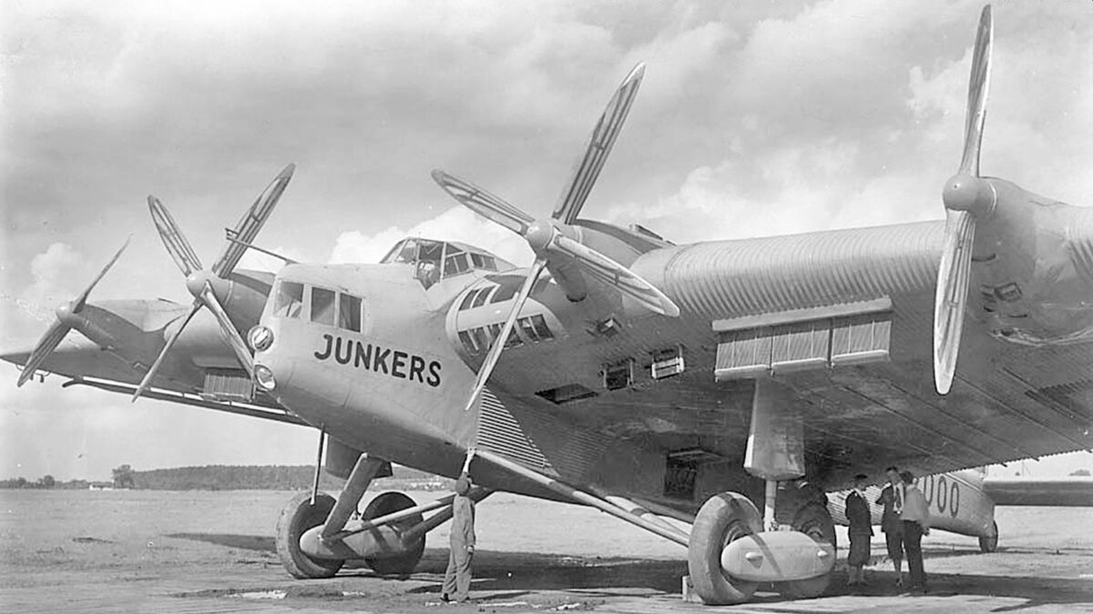 Przód samolotu Junkers G 38. Domena publiczna, Wikipedia.