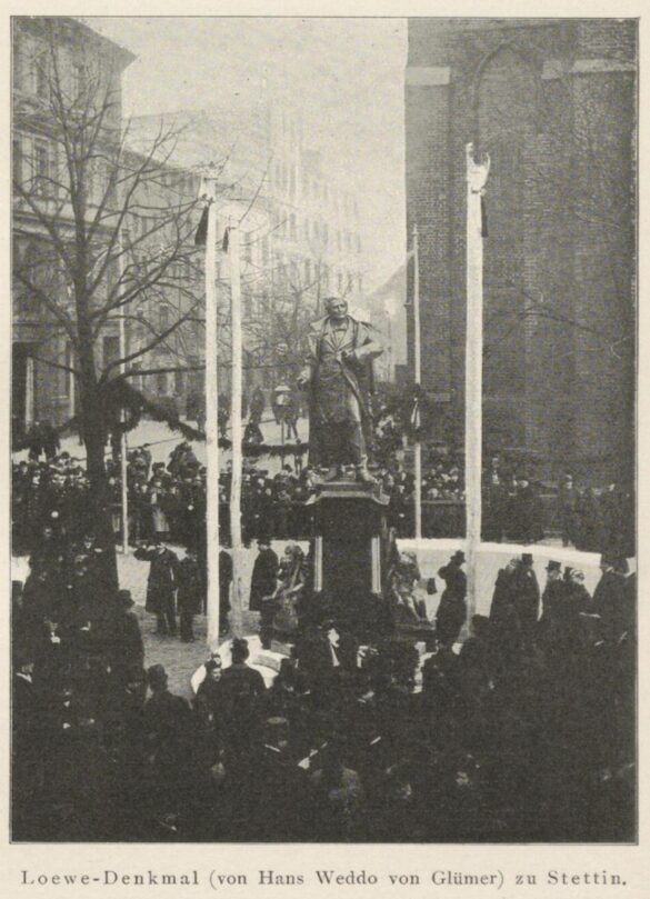 Odsłonięcie monumentu Carla Loewe w Szczecinie
