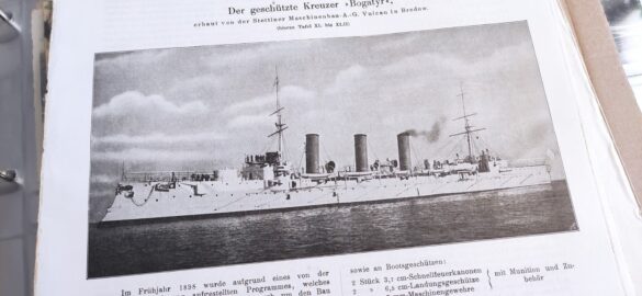 Dokumentacja krążownika Bogatyr, kolekcja autora