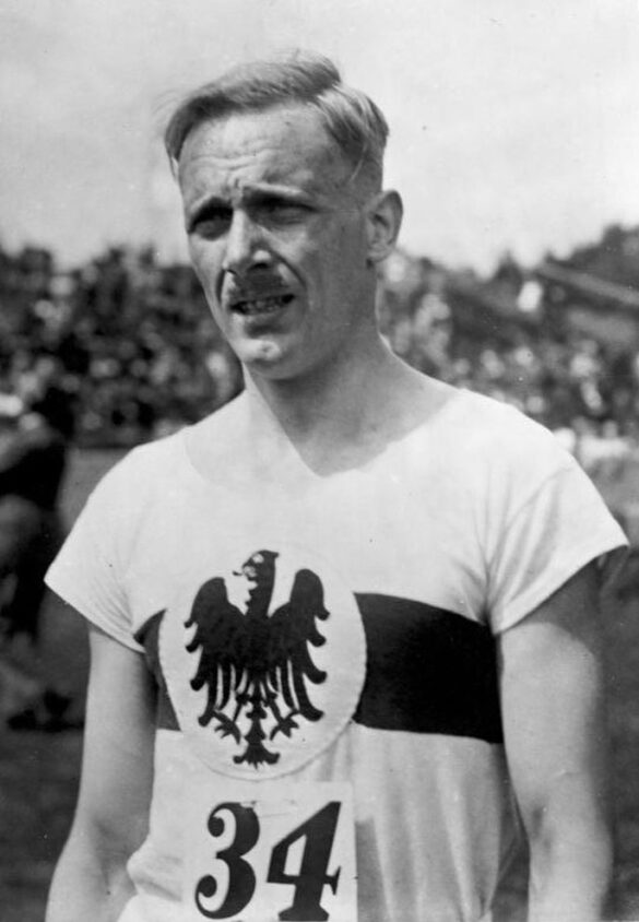 Otto Peltzer w barwach klubu Preußen w 1928 roku