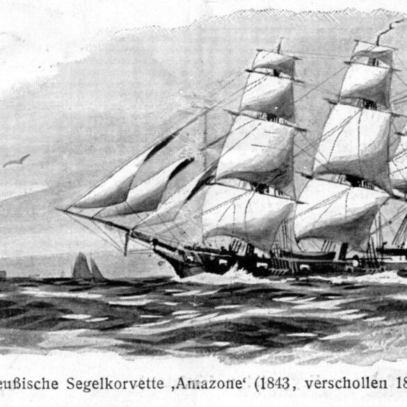 SMS Amazone w dawnej publikacji poświęconej okrętom pruskim
