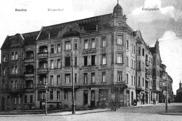 Dawny adres Klosterhof 1, w którym krótko swój sklep prowadził Wilhelm Cotta