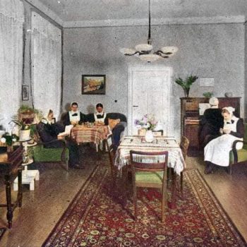 Pokój wspólny w Henrietten Haus. Kolor Anna Koc.