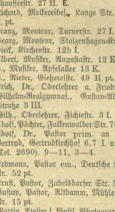 Adolf Müller w księdze z 1911 roku