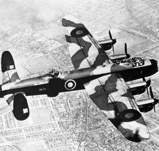 Brytyjski bombowiec Avro Lancaster, fotografia z domeny publicznej
