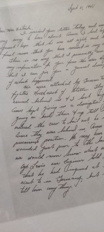 Jeden z listów, które wysłał Robert O'Bannon do żony Amosa Estrady