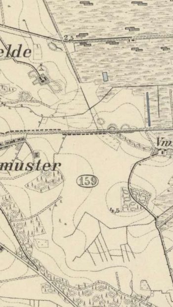 Dębostrów i Stary Dębostrów na mapie z około 1888 roku