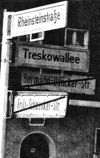 Ulica imienia Schmenkela w dawnych Niemczech