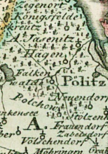 Hammer (Drogoradz) na mapie z około 1794 roku