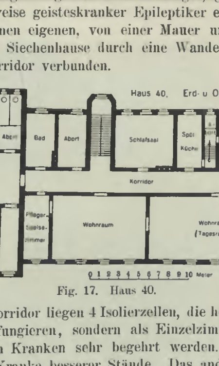 Schemat budynku Haus 40, dzisiejszego Judyma 24 z publikacji z 1913 roku