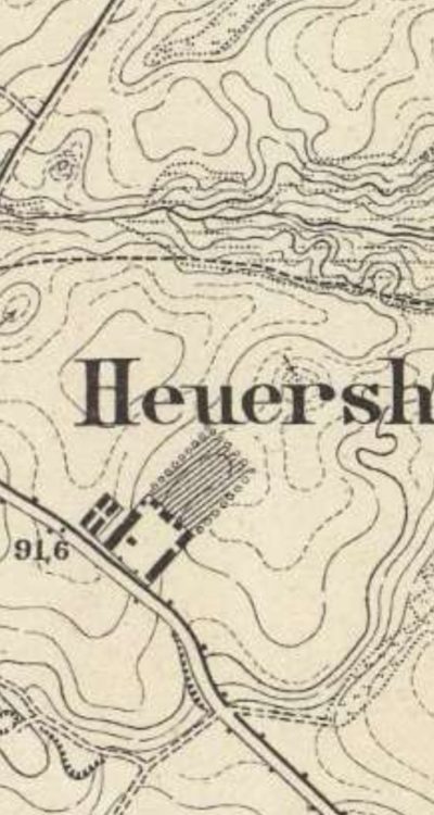 Heuerhof, dzisiejsze Sienno na mapie z około 1888 roku