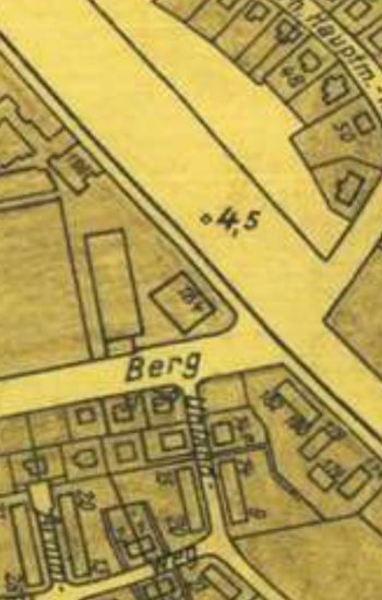Dom ze stróżówką na mapie z drugiej połowy lat trzydziestych