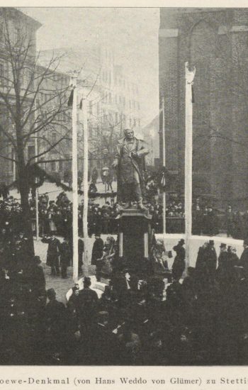Odsłonięcie monumentu Carla Loewe w Szczecinie