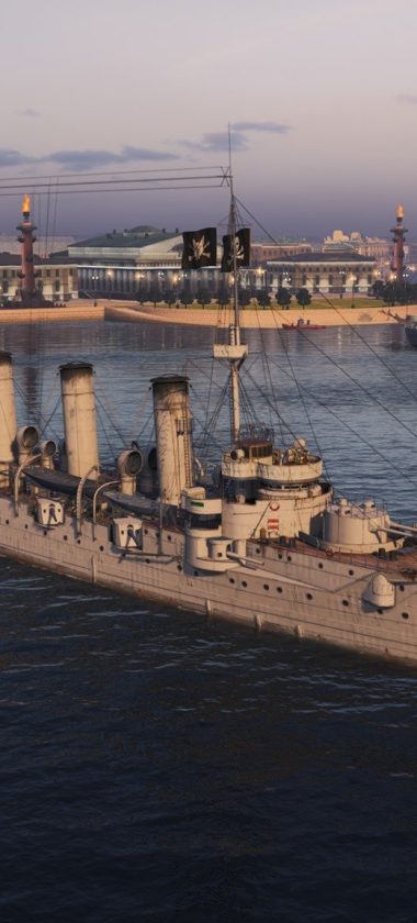 Krążownik Bogatyr według wizji w grze World of Warships