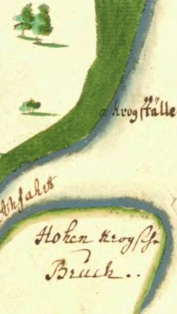 Krugstalle na mapie szwedzkiej, w lokalizacji zajazdu