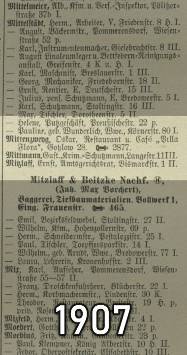 Orkar Mittenzwyg wymieniony w księdze z 1907 roku