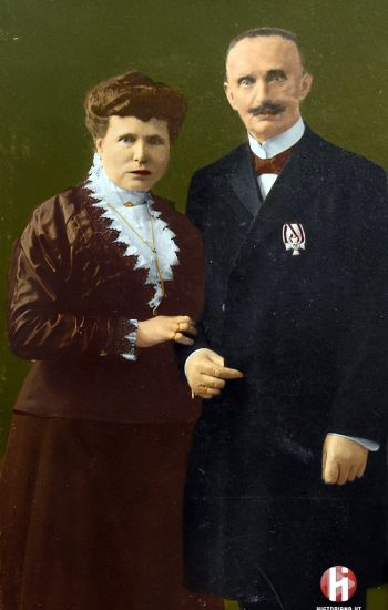Otto Peltz i jego żona Johanna po lekkiej koloryzacji