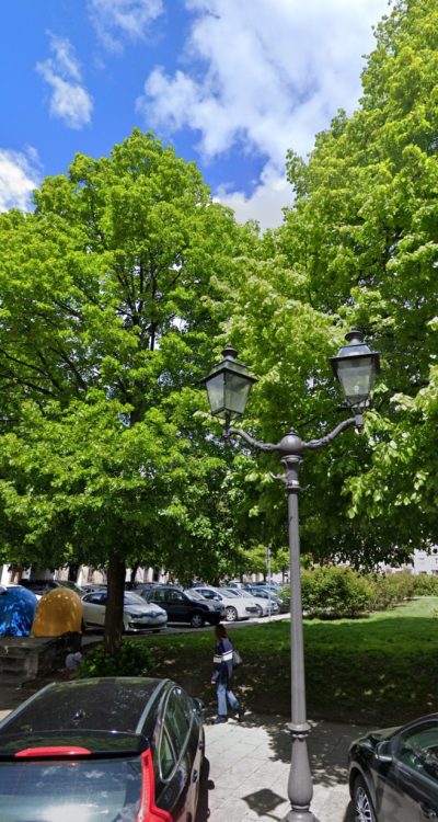 Dzisiejsza lokalizacja dawnej Mönchenstraße 27/28, ulica Grodzka