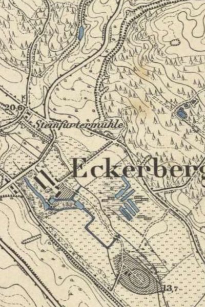 Steinfurt Mühle na mapie z około 1888 roku