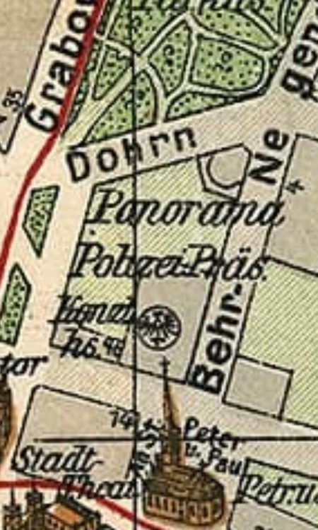 Kilka map wydawanych po 1911 roku pokazują chwilowo lokalizację "Panorama" zamiast Urania