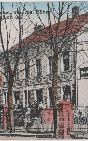 Sydowsauer Schützenhaus uwieczniony na pocztówce z aukcji internetowych