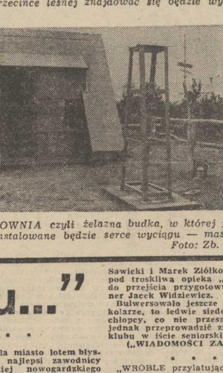 Fotografia "domku" z maszynownią na szczycie - autorstwa Zbigniewa Jodkowskiego