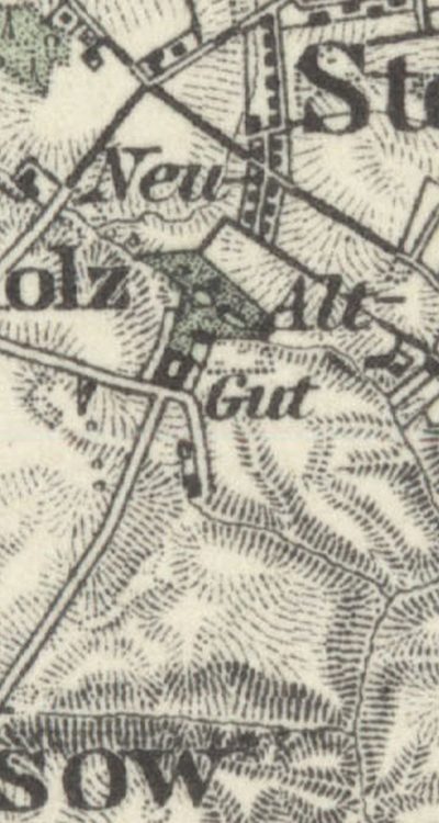 Majątek Alt Buchholz na mapie Kreisu Randow