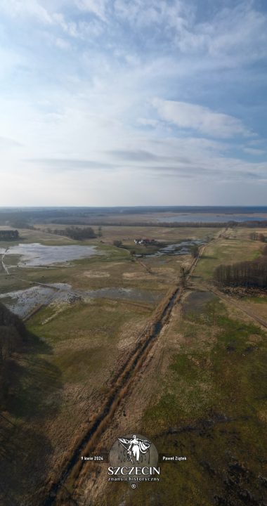 Przekop w kierunku Świdwia, na lewo byłaby osadka Grunewald