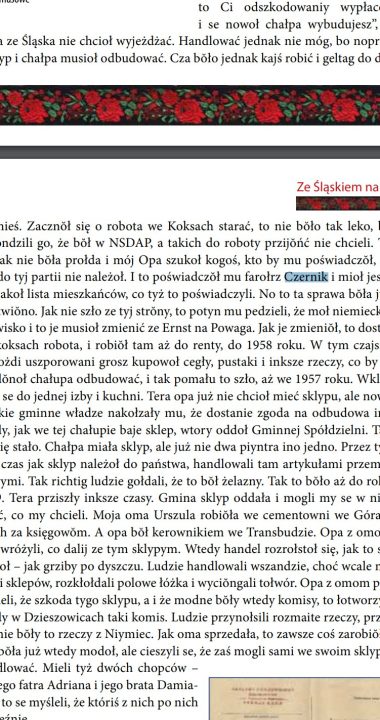 Wzmianka o księdzu Czerniku w "Ze Śląskiem na Ty", gdzie pojawia się wątek